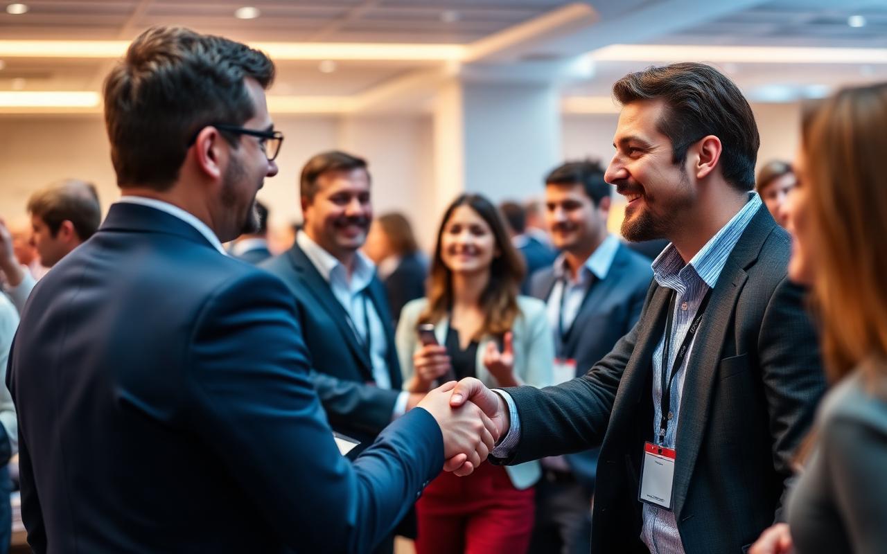 Real estate professionals networking